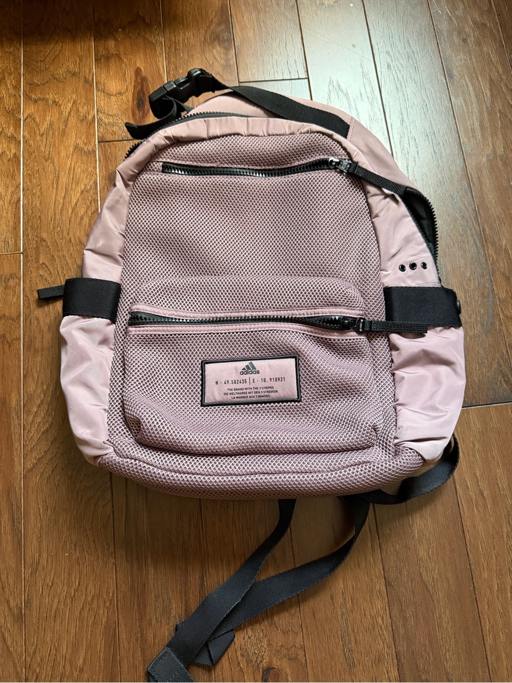 adidas Dusty Pink Mesh Pocket Backpack
